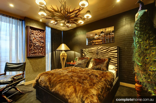 African Themed Bedroom Bold Wall Colors